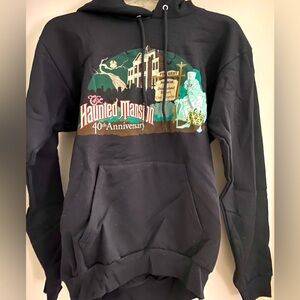 Disneyland Haunted Mansion Cast Member Hoodie 40th Anniversary Hatbox Ghost S